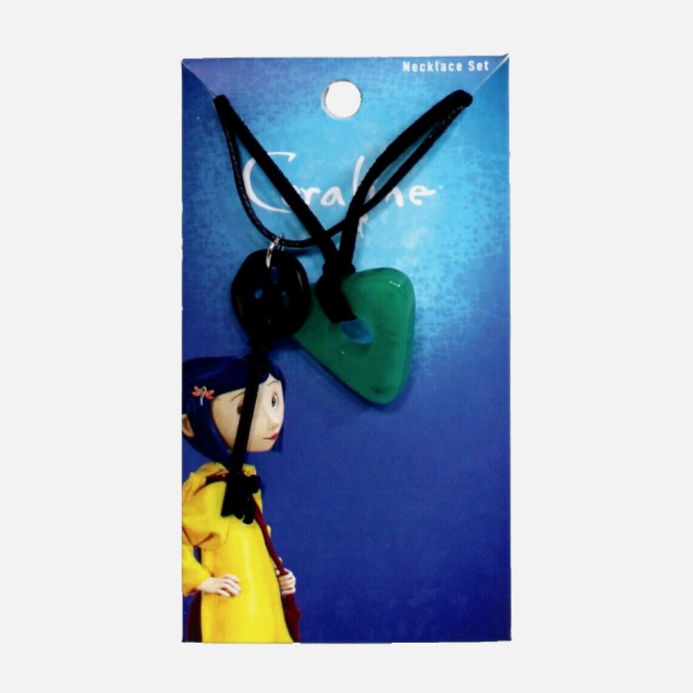 Coraline Key & Seeing Stone Necklace Set
